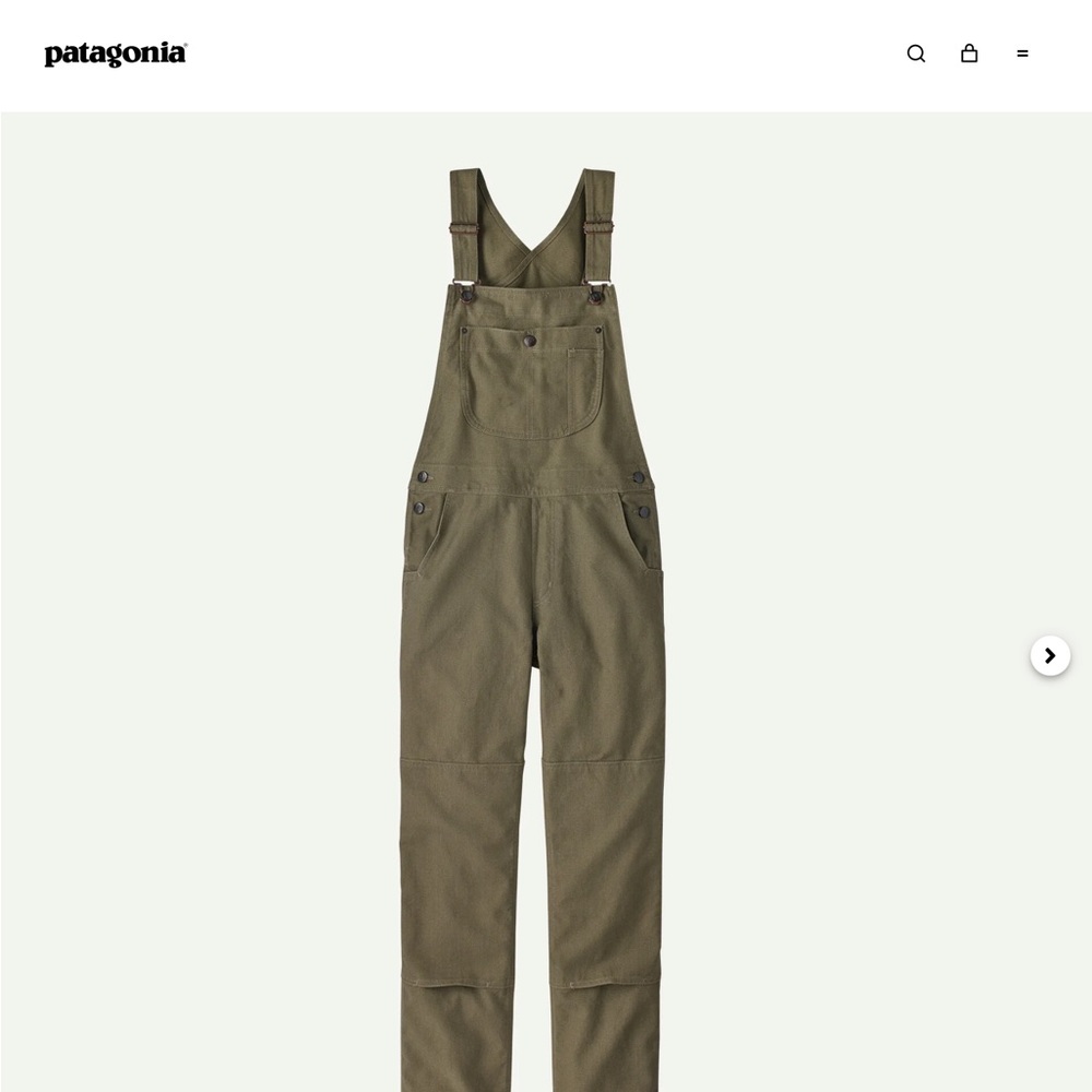 Patagonia Women's Green Denim Overalls